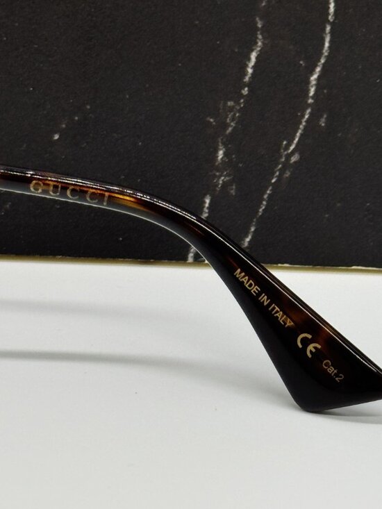 NEW GUCCI GG0817S 001 SUNGLASSES GOLD/GRAY WOMEN EYEWEAR main image 9